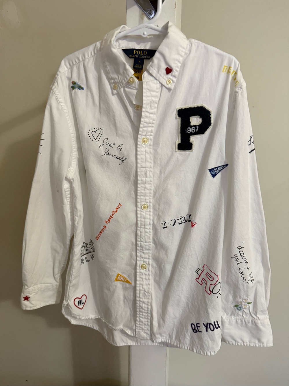 Polo Ralph Lauren Letterman Cotton Oxford Shirt